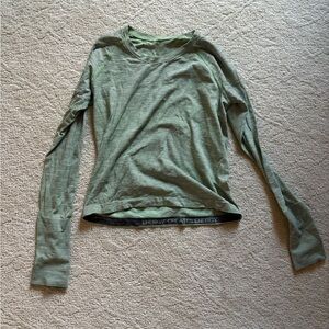 lululemon Green/Black Swiftly Long Sleeve
